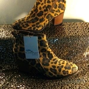 Leopard Print Ankle Boots
